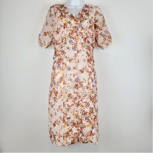 Sundance Dress Sz 10 100% Silk A-Line Short Sleeve